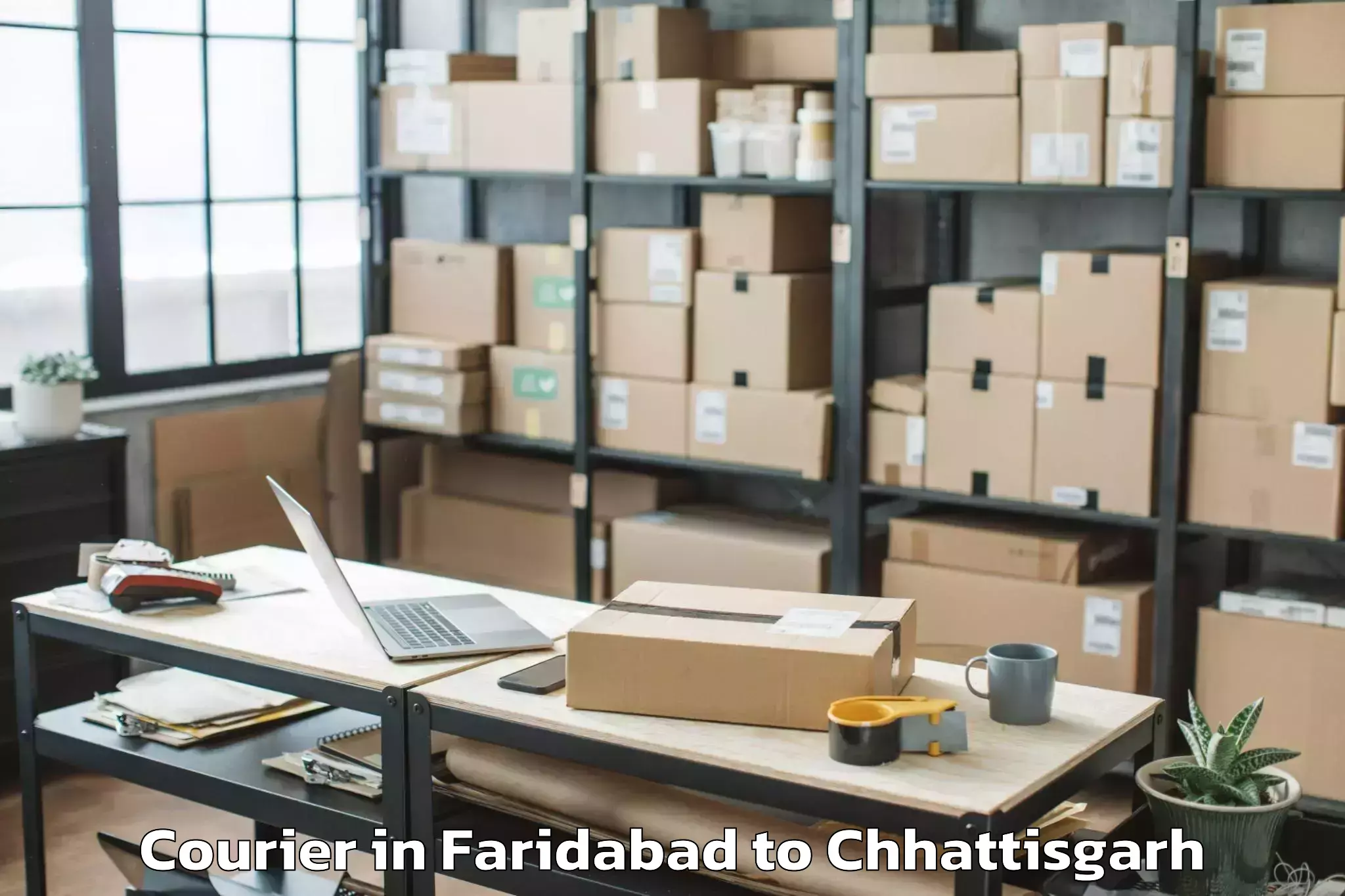 Leading Faridabad to Bhalai Courier Provider